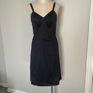 Black Slip Dress with Adjustable Straps - Women Intimates